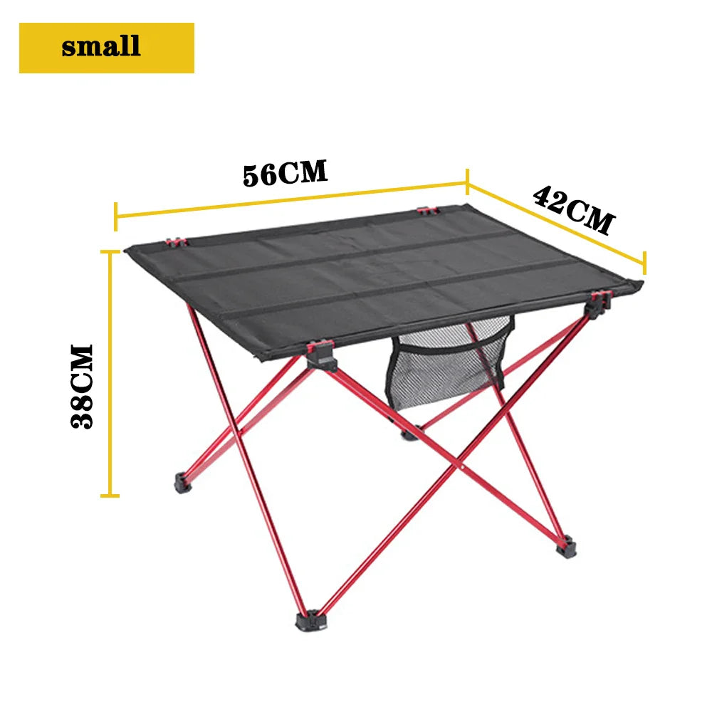 Portable Foldable Camping Table - Ultralight 6061 Aluminum Picnic & Laptop Folding Desk