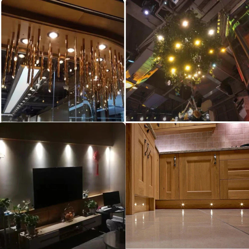 1W Mini LED Recessed Spotlight — 12V Dimmable IP65 15mm (0.59 in) Cutout 30°/120° Showcase & Ceiling Downlight