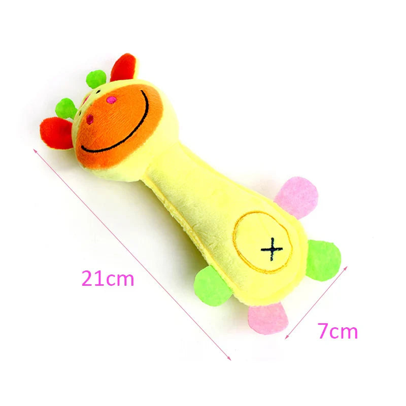 Durable Plush Squeaky Dog Chew Toy for Small Dogs, Animal Shape Puppy Toy for Chihuahua Yorkie Bichon