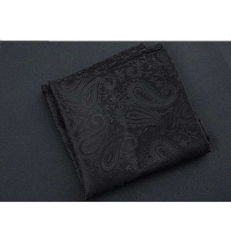 Men's Polyester Pocket Square Handkerchief Polka Dot Striped Floral Print 9 x 9 in (23 x 23 cm)