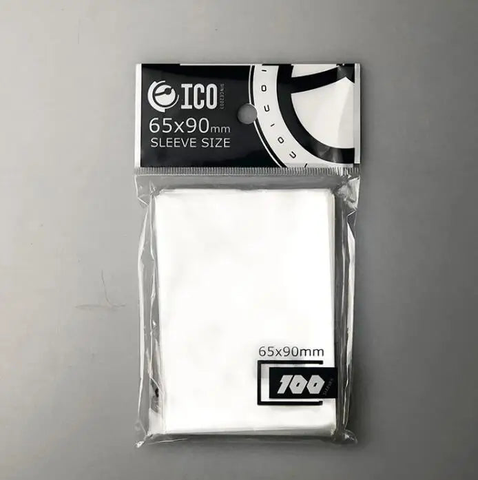 200pc (2 x 100) 65 x 90 mm (2.56 x 3.54 in) Clear Card Sleeves - Standard Trading Card Protectors for Magic, Pokemon, Yu-Gi-Oh & Board Games
