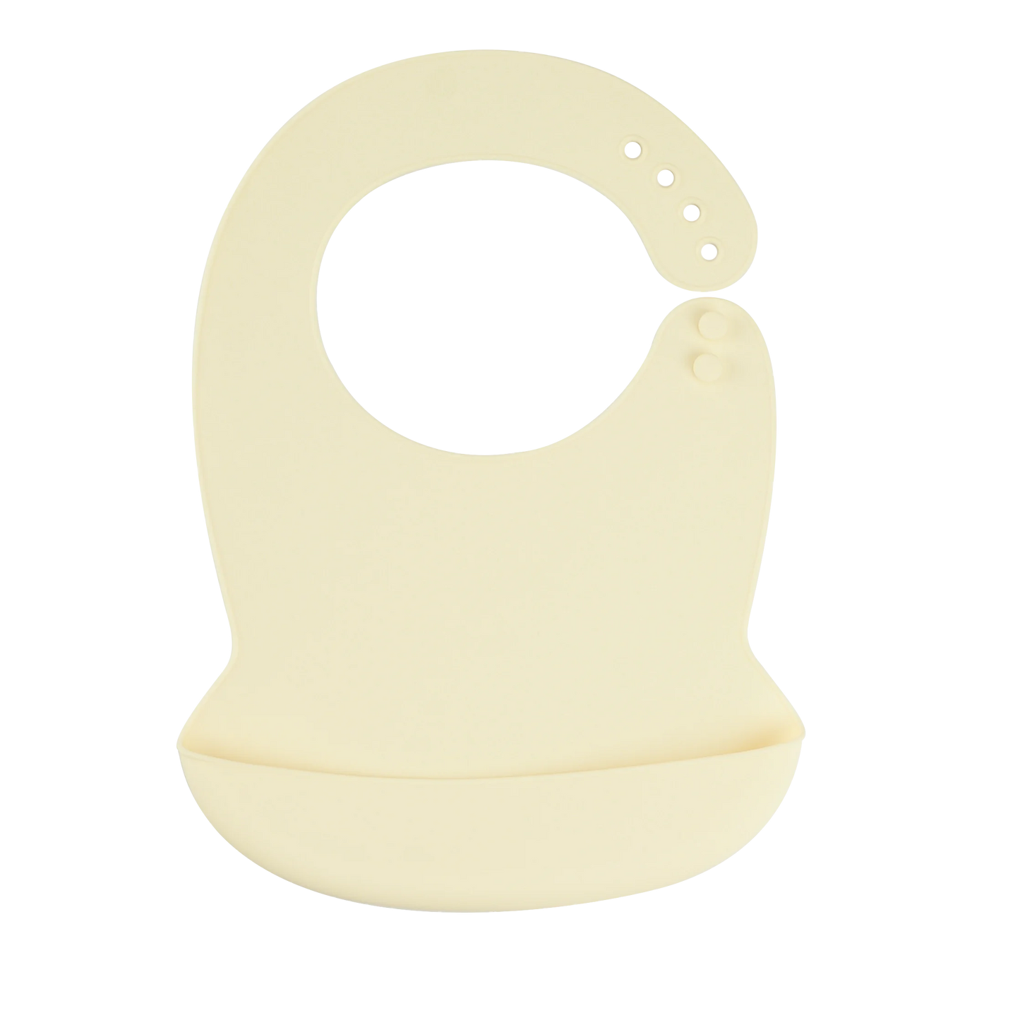 Silicone Baby Bib Waterproof Adjustable Cartoon Banana Feeding Bib with Pocket BPA-Free for 1-3 Years