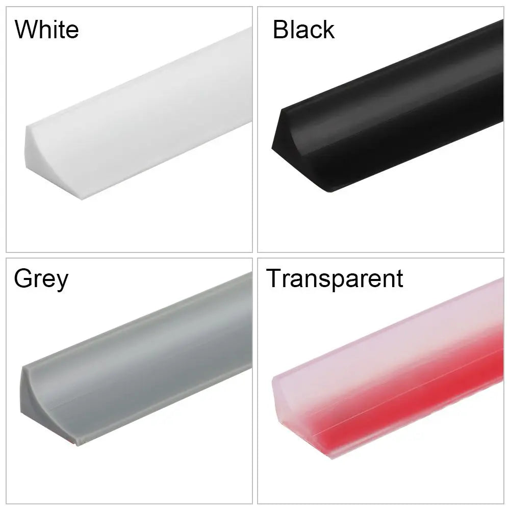 Self-Adhesive Silicone Shower Water Stopper Strip – Bendable Door Bottom Seal, Multiple Lengths 30–200 cm (12–79 in)