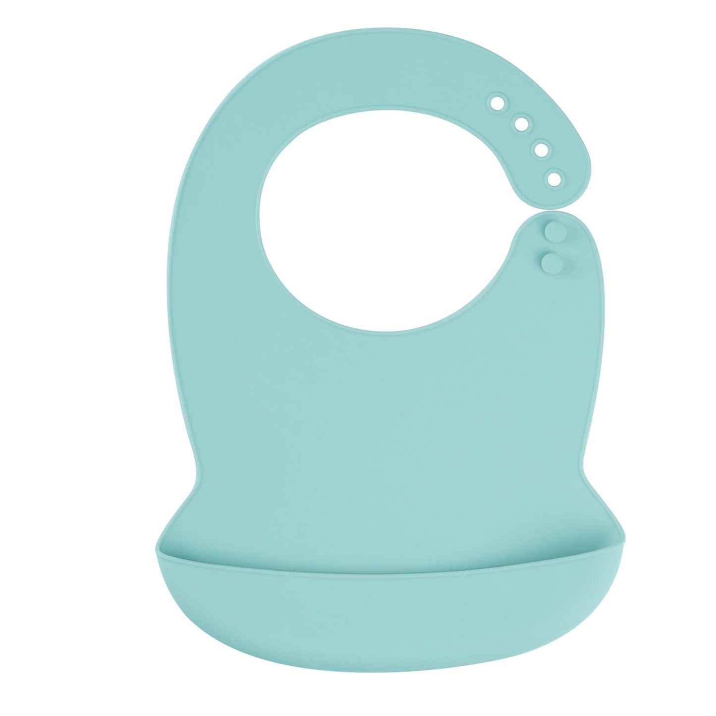 Silicone Baby Bib Waterproof Adjustable Cartoon Banana Feeding Bib with Pocket BPA-Free for 1-3 Years