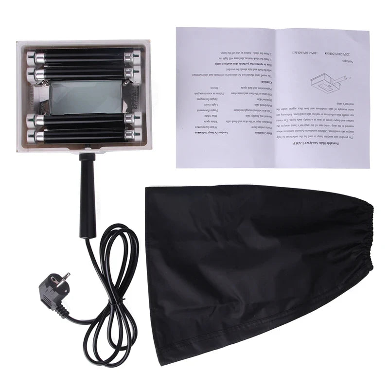 Wood Lamp UV Skin Analyzer - Professional Facial Skin Diagnostic Device with 3x Magnifier