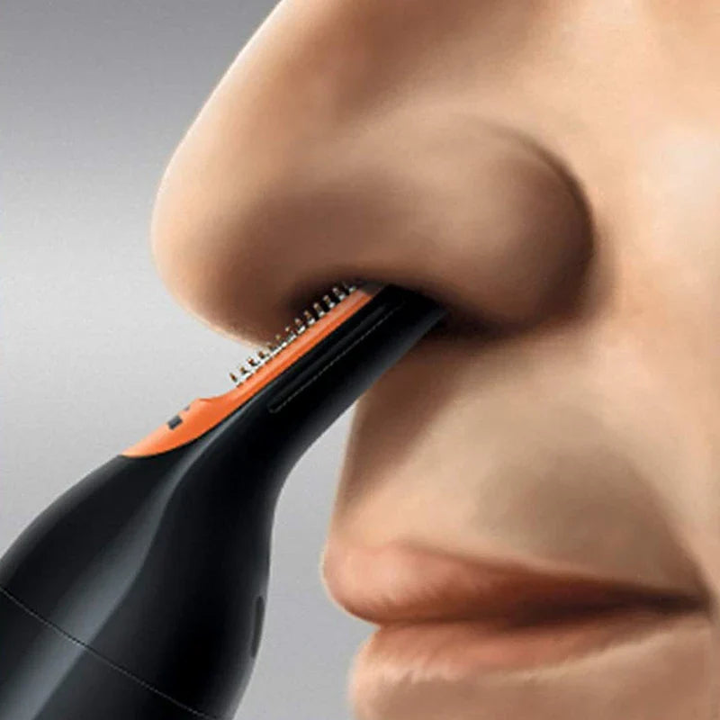 3-in-1 Rechargeable Nose & Ear Hair Trimmer — Micro Shaver, Beard & Eyebrow Grooming Kit for Men & Women (Cordless, 40-Min Run Time)