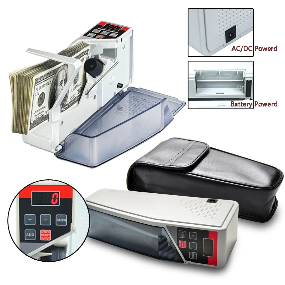 Mini Portable Handheld Money Counter – Cash & Bill Counting Machine (EU Plug)