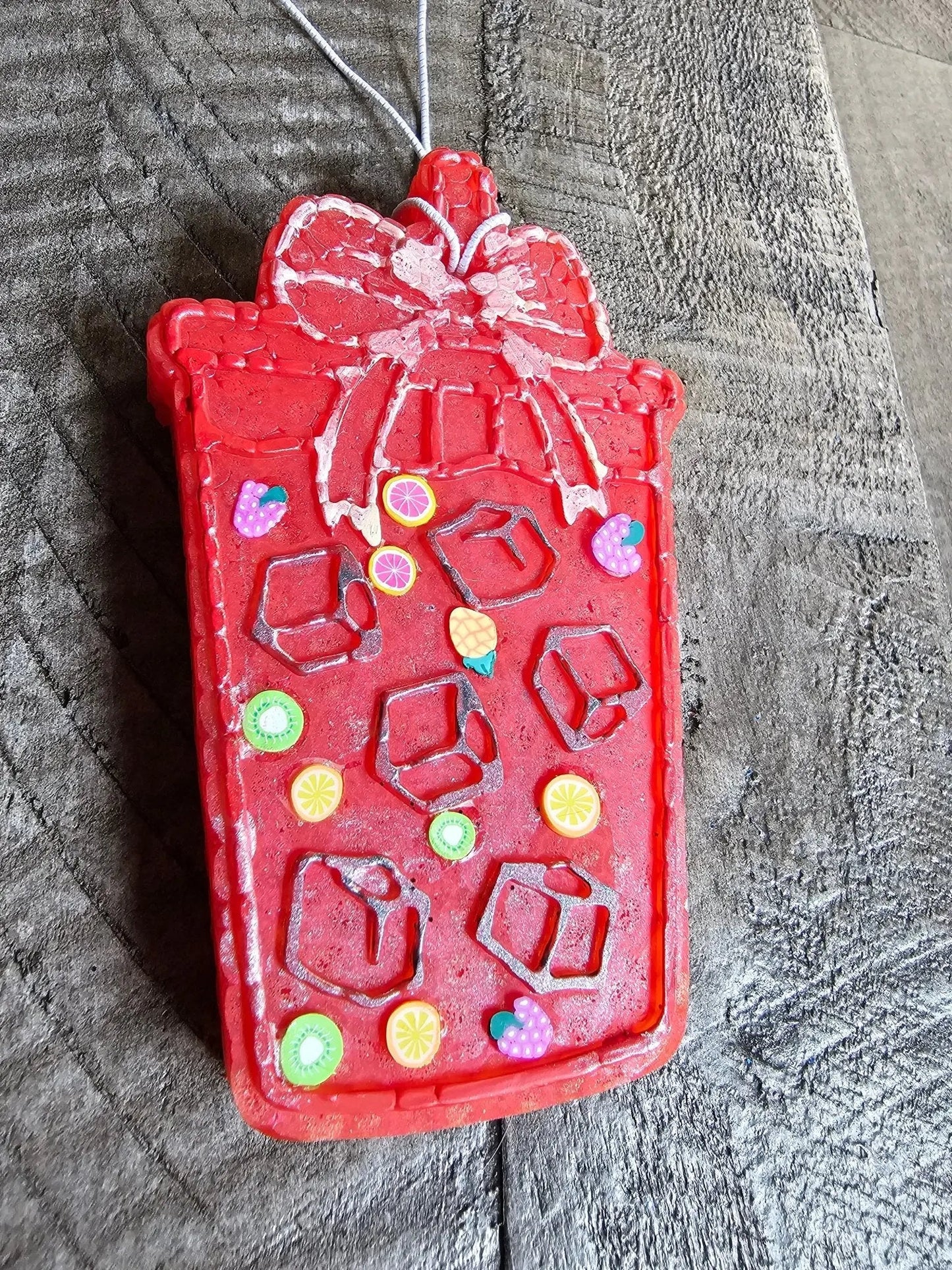 Iced Drink Car Freshie – Handmade Aroma Bead Air Freshener