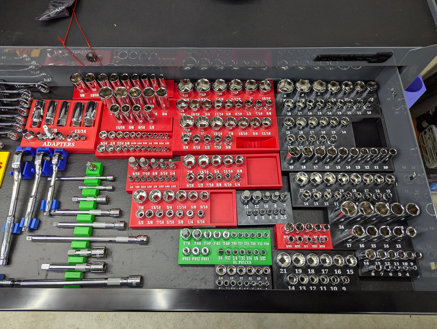 QUINN 428-Piece Master Technician Tool Organizer Trays – Complete Set