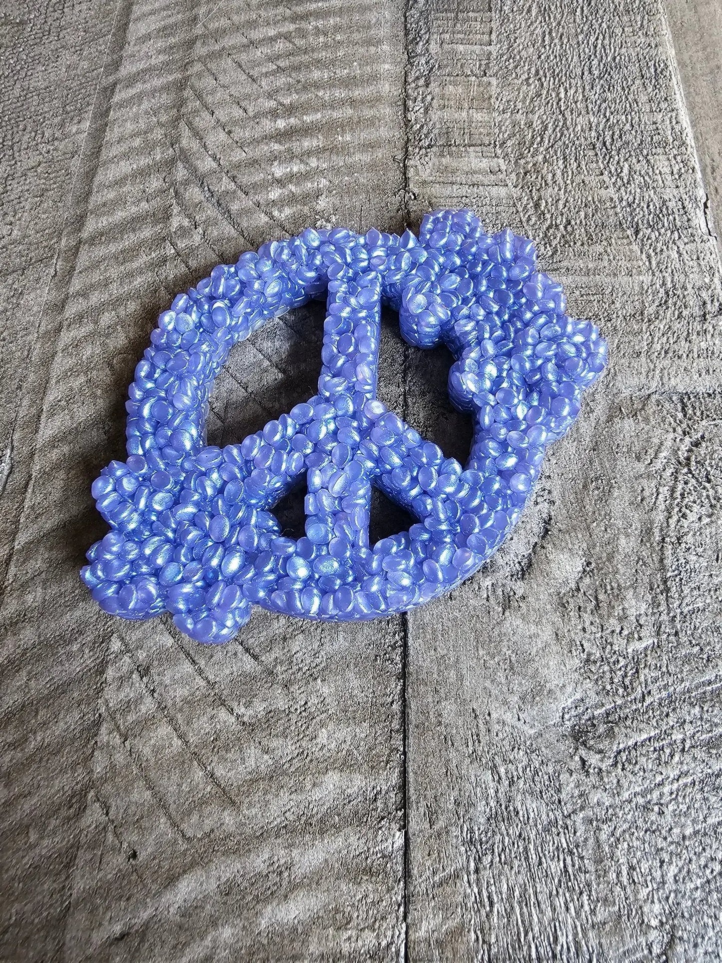 Peace Sign Car Freshie | Retro Handmade Aroma Bead Air Freshener