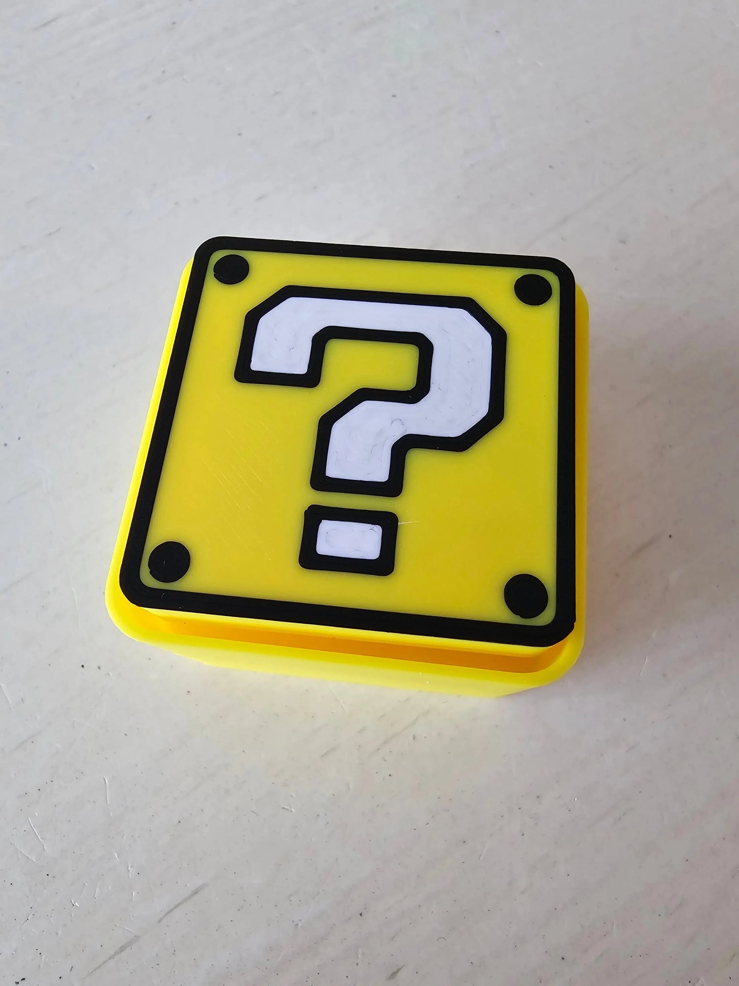 The Tween Space Retro Mystery Block Fidget Clicker Keychain | 3D Printed