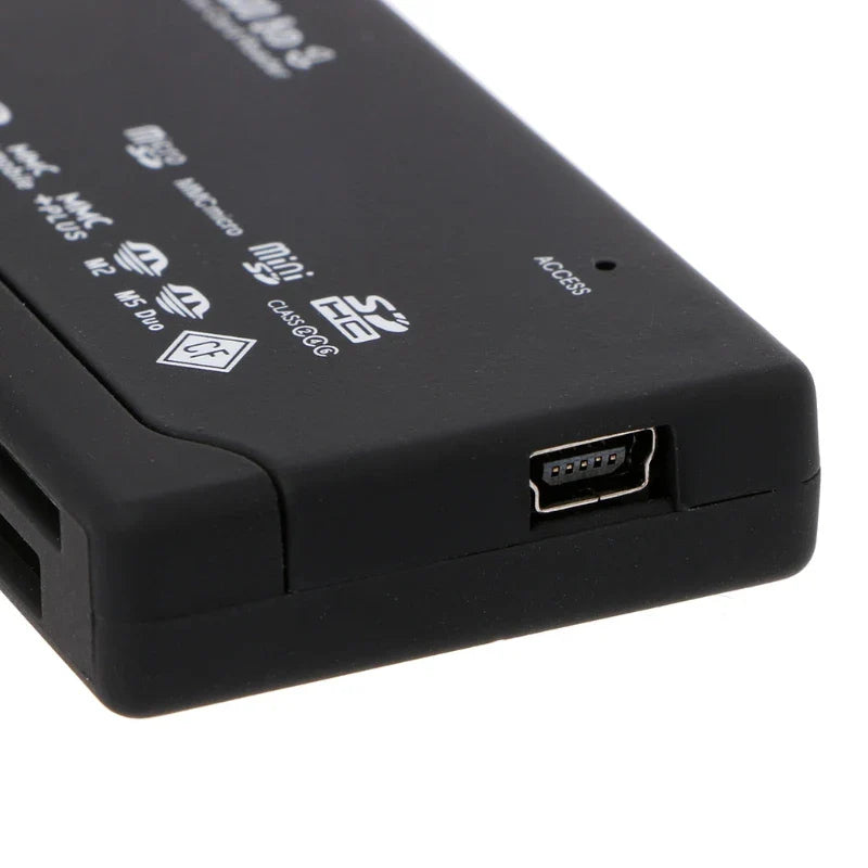 21-in-1 USB 2.0 Multi Memory Card Reader for SD TF CF M2 XD MMC MS - 1/2/5/10 Pack