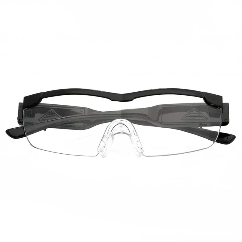 Hands-Free LED Lighted Magnifying Eyeglasses 2.5X — 2 LED Reading & Hobby Magnifier (Lens 5.7 in / 144 mm)