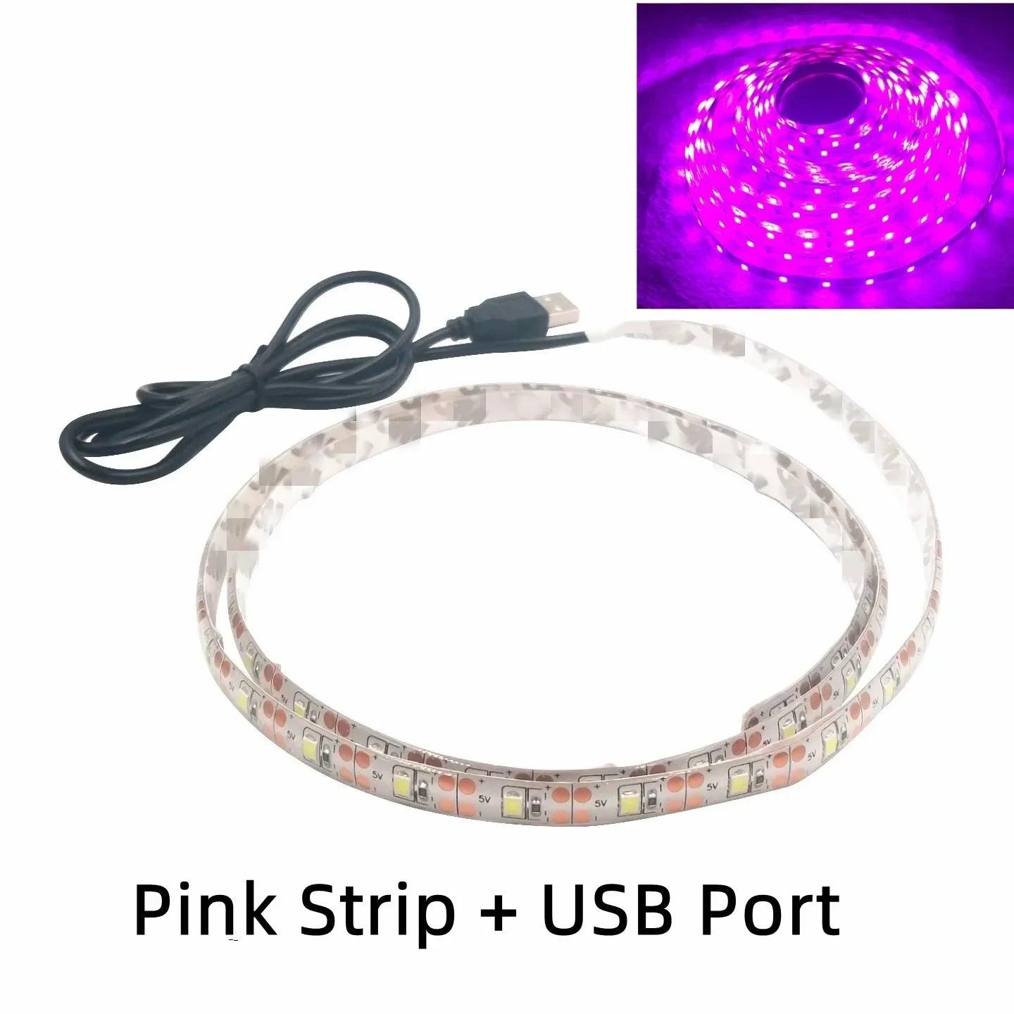 5V USB LED Strip Light Warm & Cool White 1m–5m (3.3–16.4 ft) Waterproof TV Backlight Flexible LED Tape