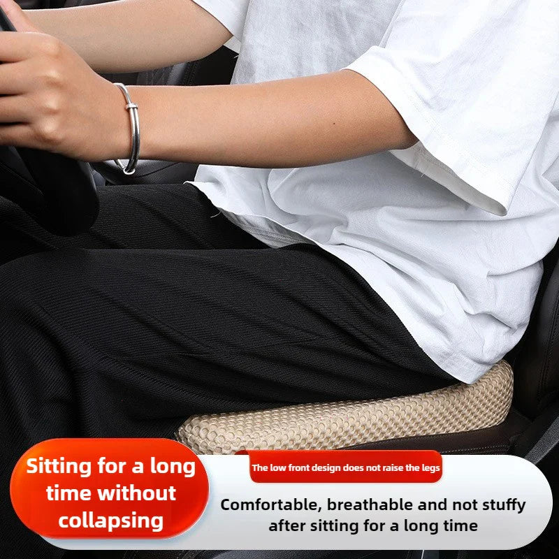 Honeycomb Memory Foam Car Seat Booster Cushion Breathable 3D Mesh Thickened Ergonomic Seat Pad 40×35×6 cm (15.7×13.8×2.4 in)