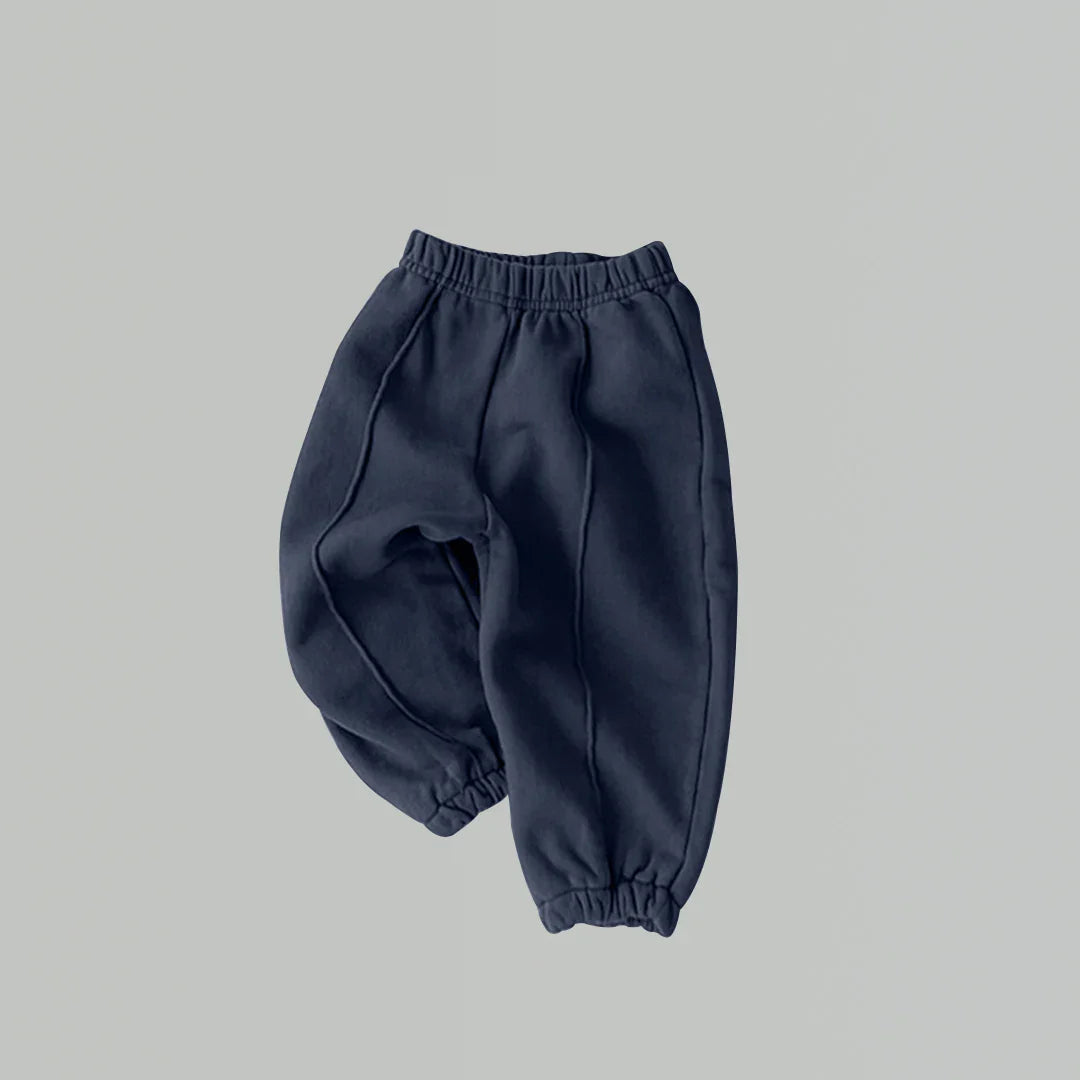 Baby Boy Sweatpants Toddler Jogger Pants - Elastic Waist Sporty Solid Color Full-Length Trousers