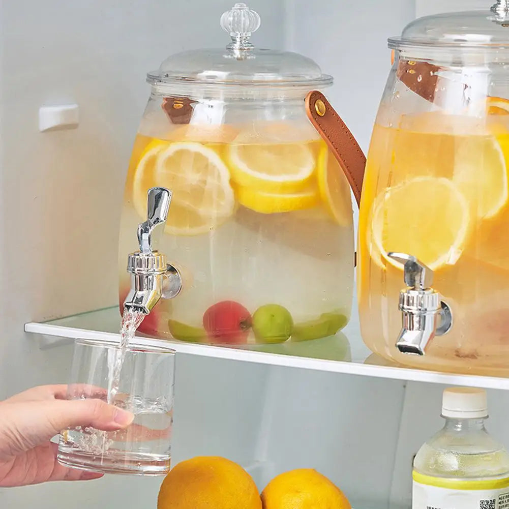 Portable Cold Water Dispenser with Tap – 3L & 5L PET Juice Pitcher for Home, Office, Parties