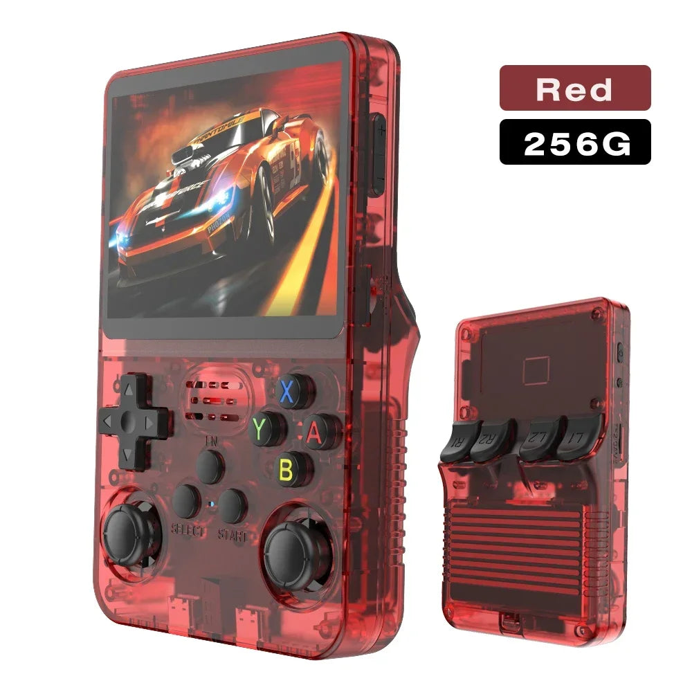 Retro Handheld Game Console 3.5" IPS (8.9 cm) 64GB Portable Linux Player, Preloaded 15,000+ Games, USB-C Charging
