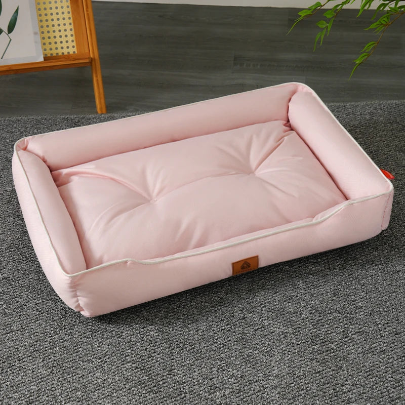 Waterproof 600D Oxford Dog Bed – Thick PP Cotton, Bite-Resistant Pet Mat for All Seasons