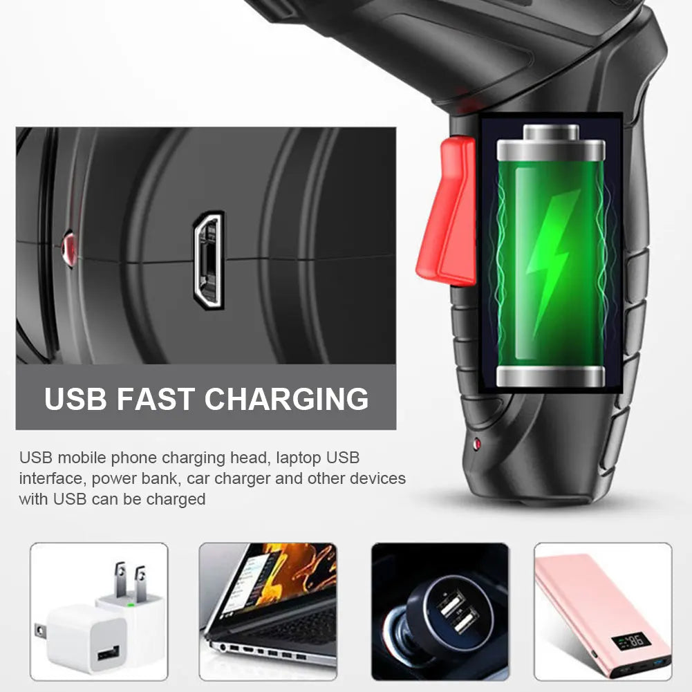 3.6V Rechargeable Cordless Electric Screwdriver Set – 1800mAh USB Mini Power Drill with LED Light for Home DIY