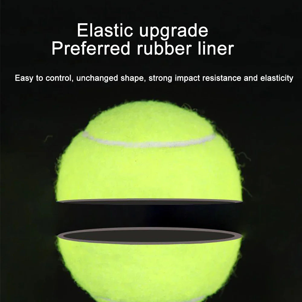 6 or 12-Pack Practice Tennis Balls with Mesh Carry Bag – High-Elasticity Training & Dog Play Balls (65 mm / 2.56 in)