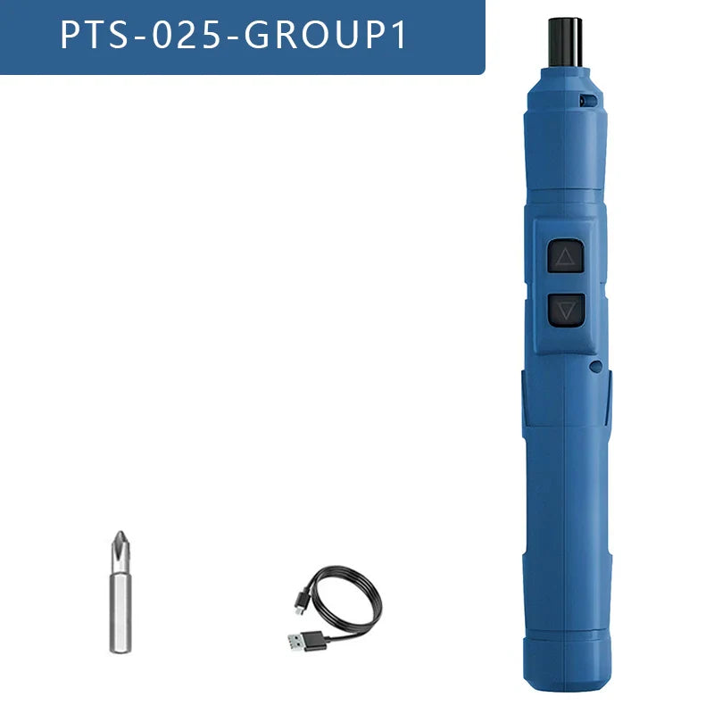 Mini Cordless Electric Screwdriver 3.6V Rechargeable 1300mAh USB-C, Precision Screwdriver with LED & Torque Control, 1/4" (6.35mm) Chuck