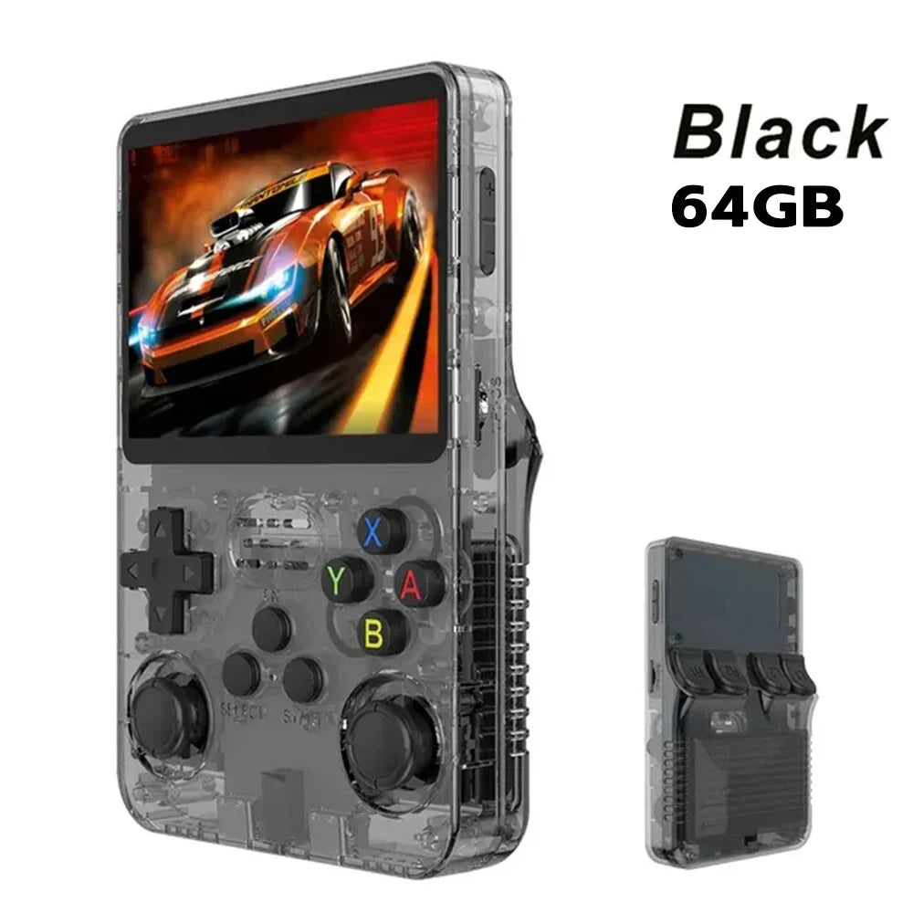 Retro Handheld Game Console 3.5-inch IPS Screen 64GB 15,000 Classic Games Linux Portable