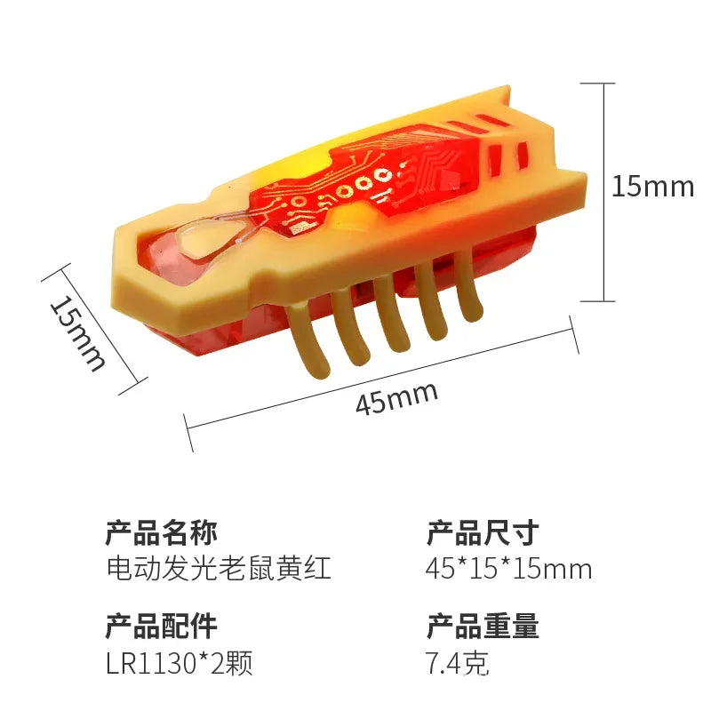 Interactive Battery Operated Bug Cat Toy for Kittens Automatic Vibration Beetle with Obstacle Avoidance