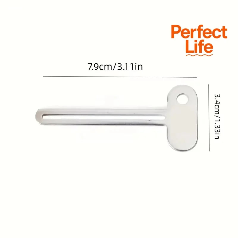 Metal Toothpaste Tube Squeezer Roller - Manual Toothpaste Dispenser & Tube Wringer for Bathroom, Creams & Cosmetics