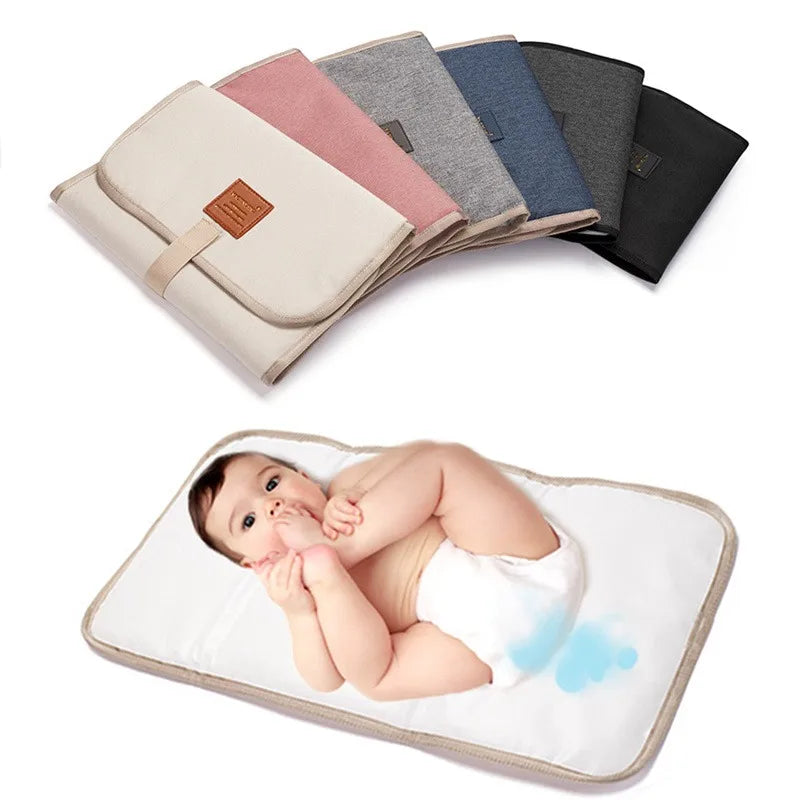 Foldable Waterproof Baby Changing Pad - Portable Newborn & Toddler Diaper Mat, 58.5×30.5 cm (23×12 in), Oxford Fabric
