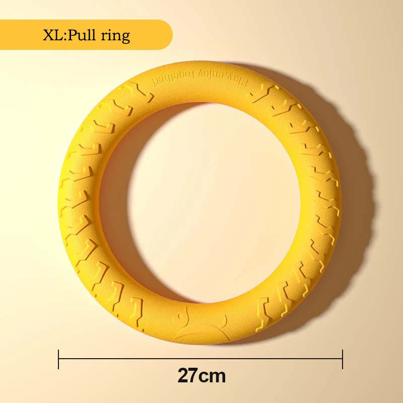 EVA Dog Toys 4-Pack - Durable Flying Disc, Ball and Tug Rope Set for Puppies and Adult Dogs | Chew-Proof Teeth Cleaning