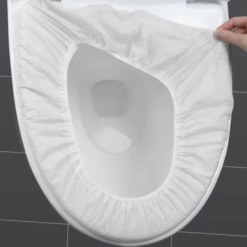 Disposable Waterproof Non-Woven Toilet Seat Covers - Single-Use Travel & Hotel Sanitary Seat Protectors