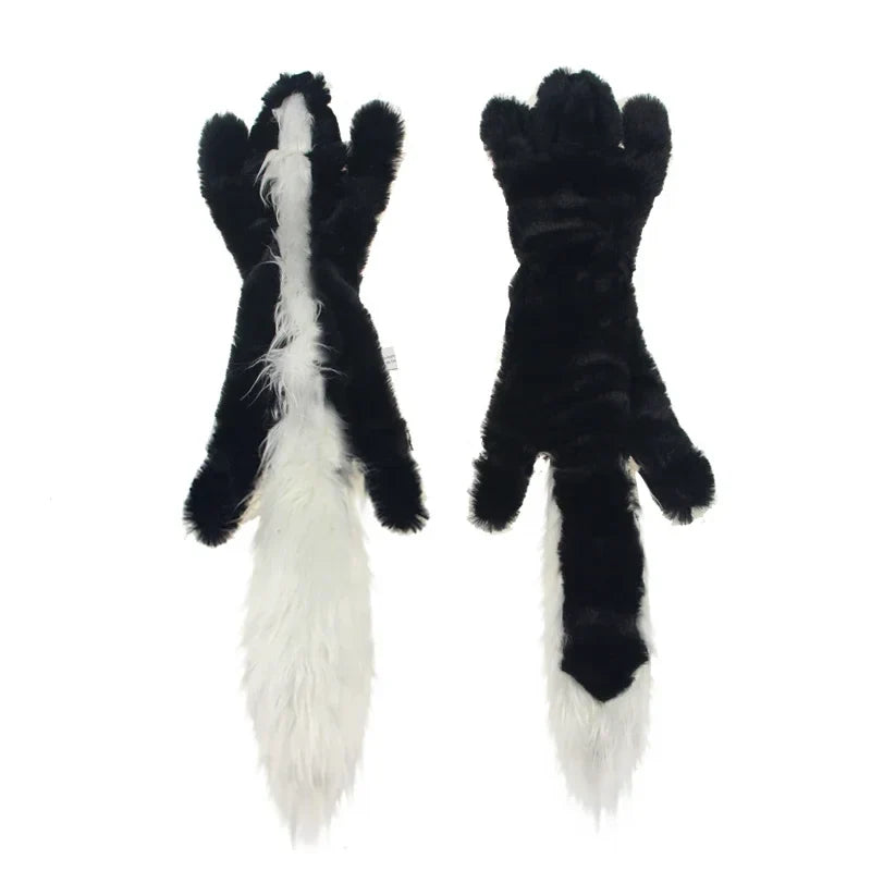 45cm (17.7in) Lifelike Plush Squeaky Dog Toy — No Stuffing Durable Crinkle Chew Toy with Built-In Squeakers