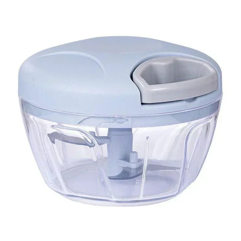Manual Garlic Press Chopper 500ml/900ml Stainless Steel Blade Garlic Crusher & Onion Cutter