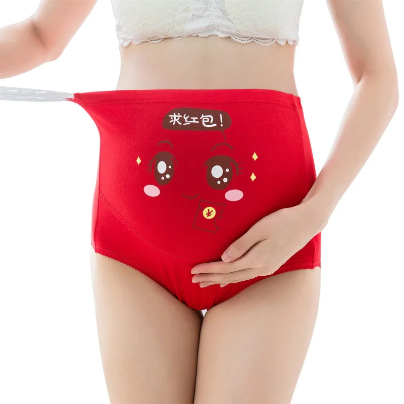 High Waist Cotton Maternity Panties for Pregnant Women, Abdominal Support Pregnancy Underwear