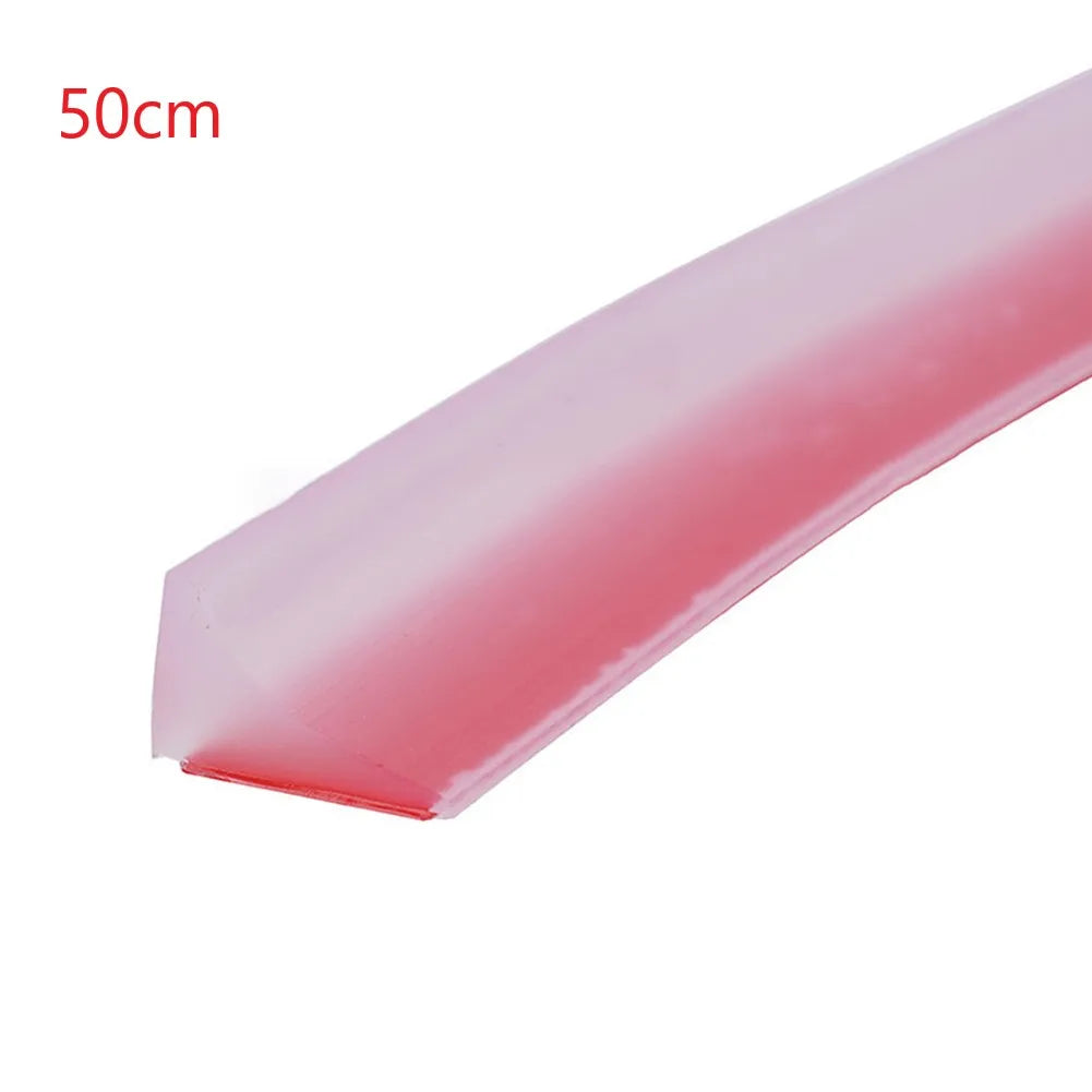 Silicone Shower & Kitchen Water Barrier Strip – Water Stopper Seal, 30/50/80/100/200 cm (11.8–78.7 in) – Transparent/Grey/Black/White
