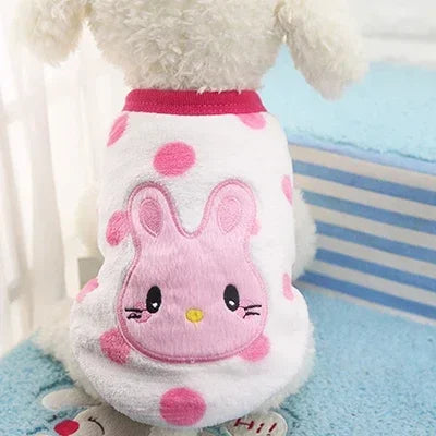 Cartoon Fleece Pet Sweater – Winter Warm Dog & Cat Coat (XXS-XL)