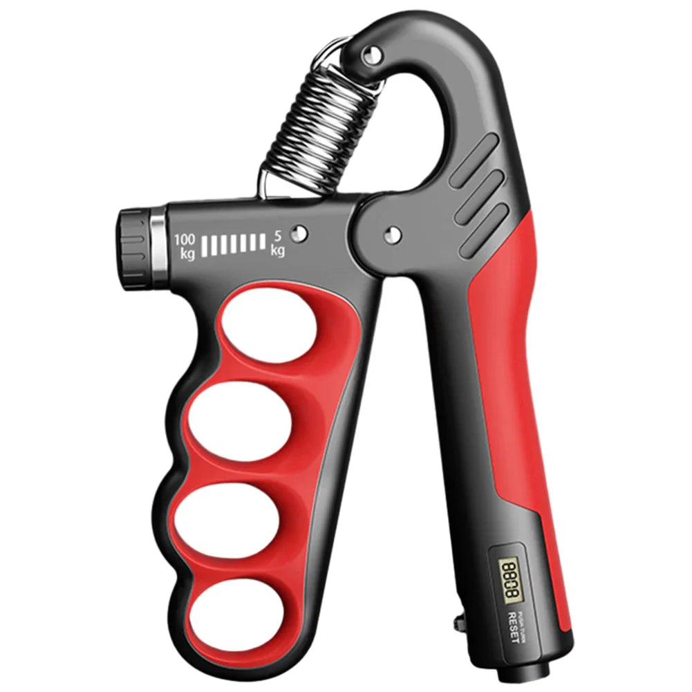Adjustable 5-100KG Grip Strength Trainer with Electronic Counter, Wrist Expander Hand Gripper for Muscle Building & Recovery