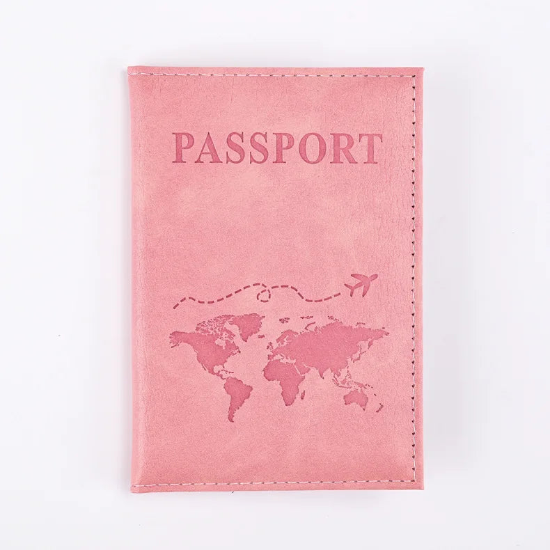 Colorful PU Passport Holder - Travel Passport Cover with ID & Card Slots