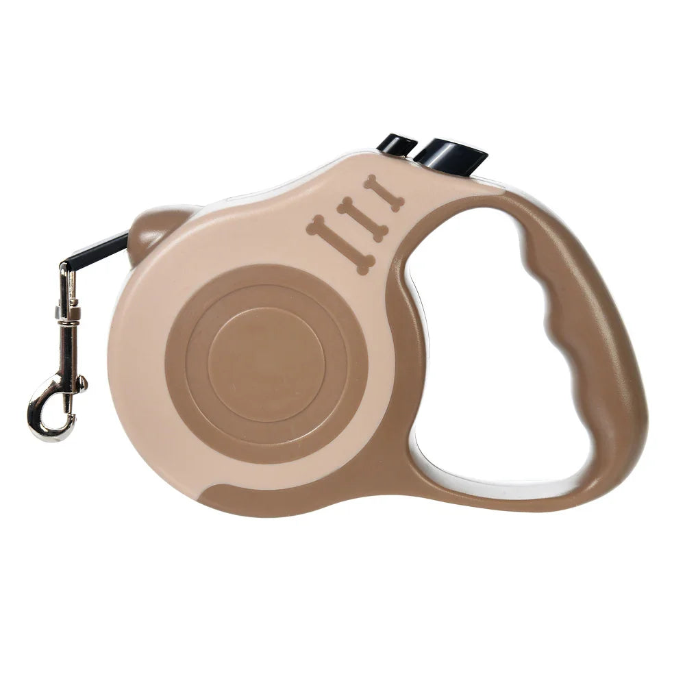 Retractable Dog Leash 3m (10ft) / 5m (16ft) Nylon Quick-Release Leash for Small to Large Dogs — Walking, Hiking & Travel