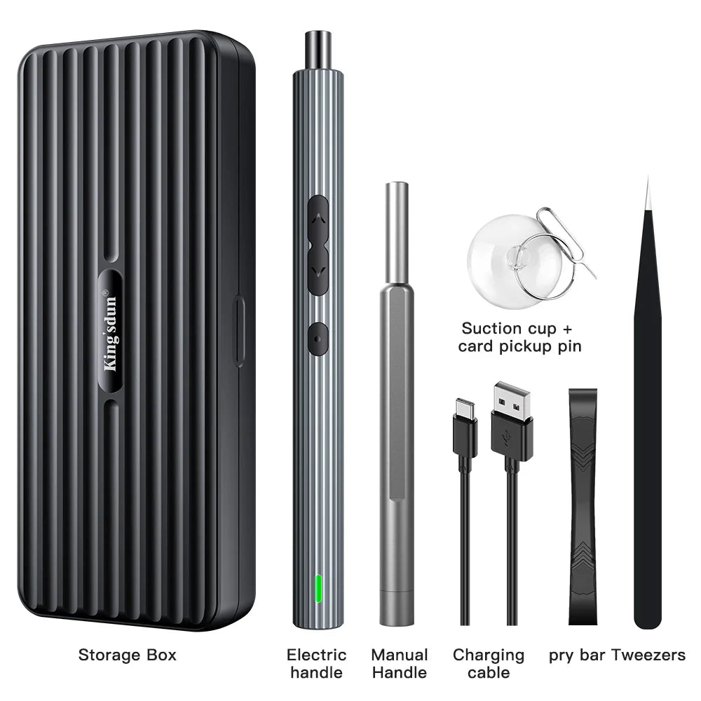 58-in-1 Rechargeable Cordless Precision Screwdriver Kit for Phone & Watch Repair