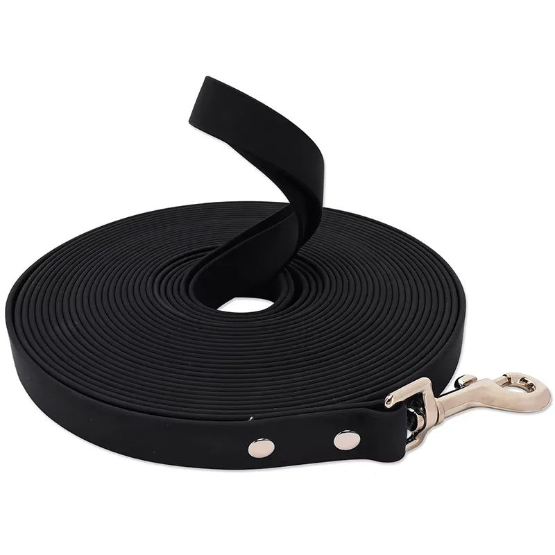 Waterproof PVC Dog Long Leash – Durable Easy-Clean Training & Recall Lead for Small to Large Dogs, 10 ft (3 m), 16 ft (5 m), 33 ft (10 m), 50 ft (15 m)