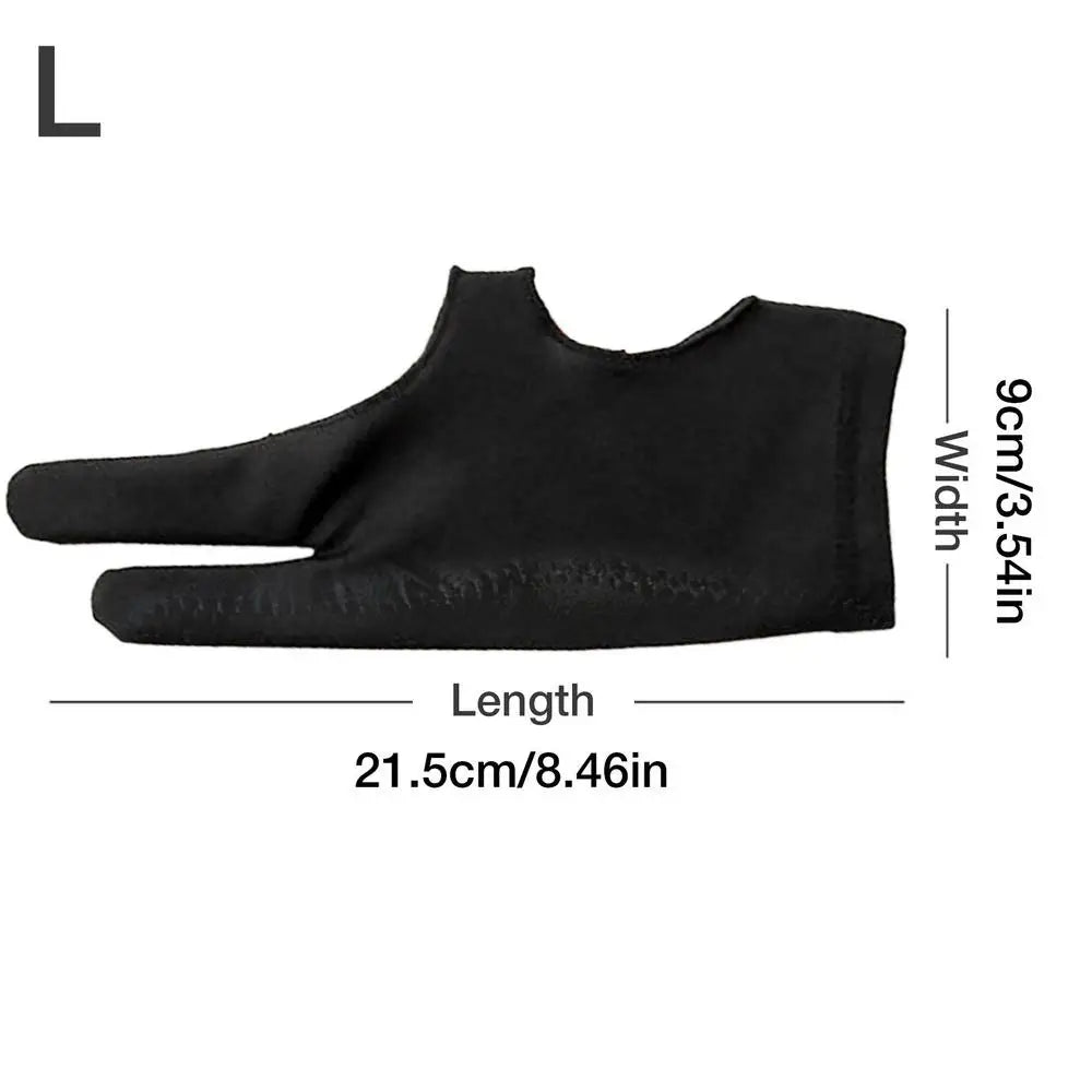 Digital Drawing Glove for Graphic Tablets – Breathable Anti-Smudge Artist Glove, Left & Right Hand, Black