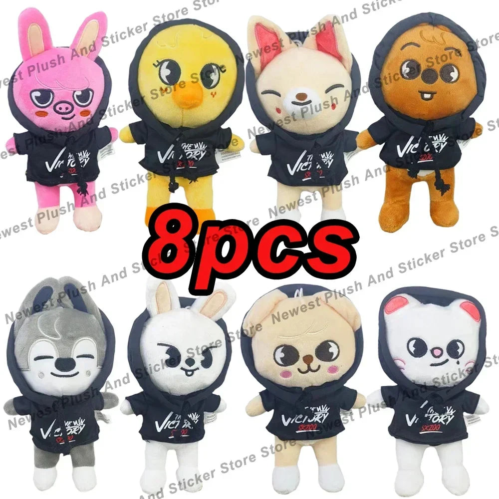 Kawaii 23 cm (9.1 in) Plush Stuffed Animal, Cute Cartoon Companion Toy & Room Decor Gift