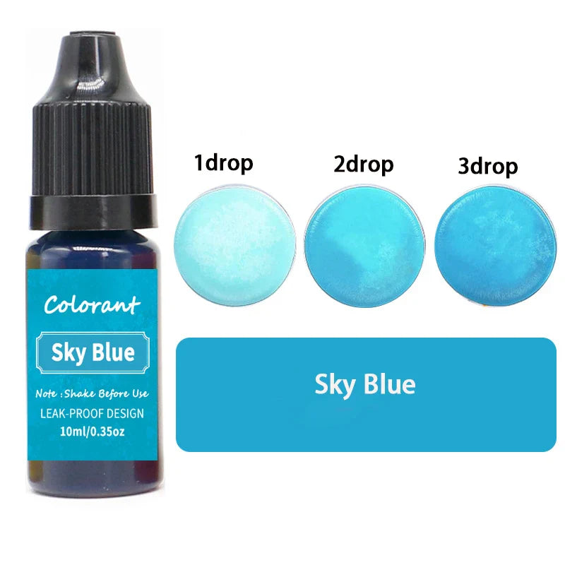 20-Color 10ml Candle Dye Liquid Colorant Set for Candle Making Soap Resin DIY Crafts