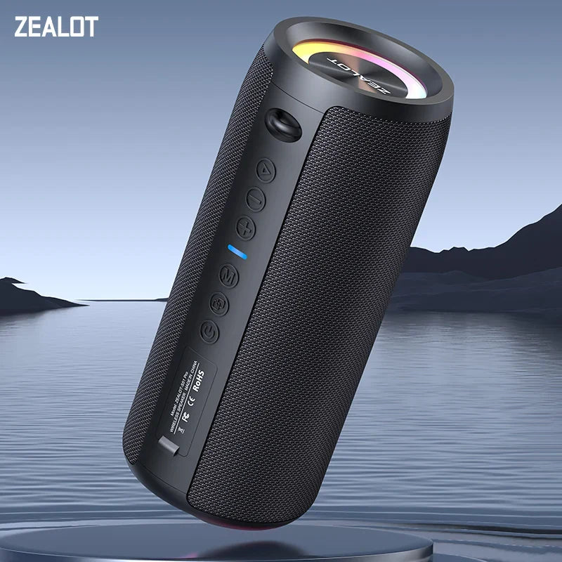 40W Portable Bluetooth Speaker – 3D Stereo Deep Bass, IPX5 Waterproof, TWS Wireless Boom Box