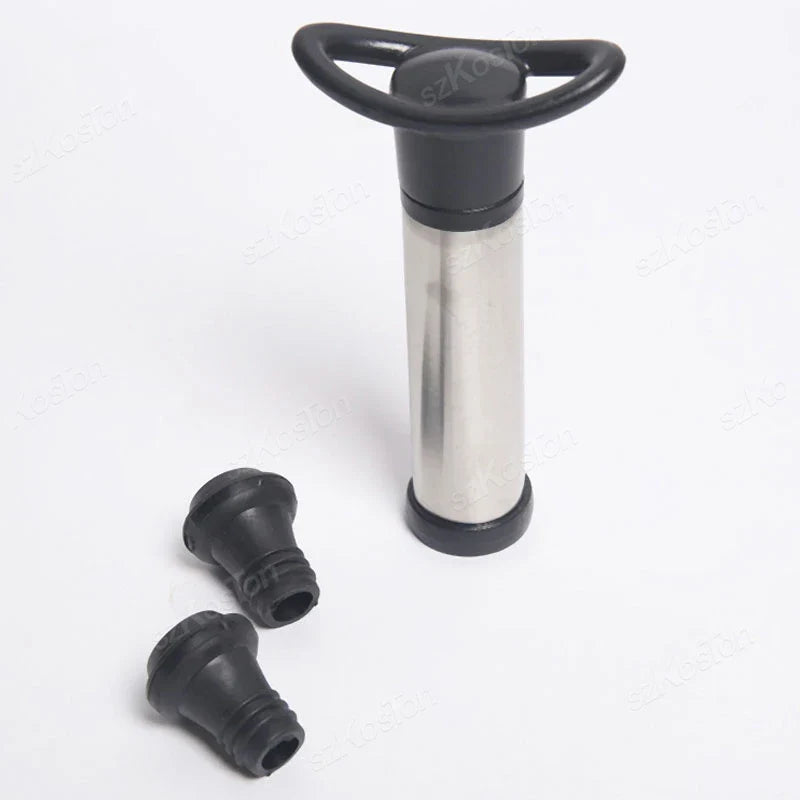 Wine Vacuum Stopper – Black Silicone Rubber Wine Saver Bottle Stopper, Fits 20–25 mm (0.79–0.98 in)