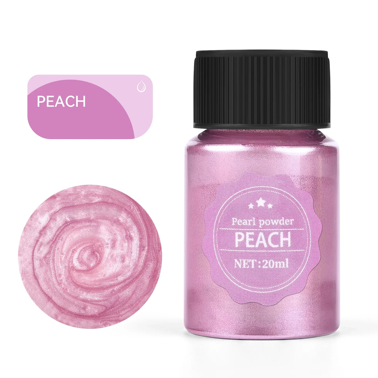20ml (0.68 fl oz) Pearlescent Mica Powder - Pearl Pigment for Resin, Jewelry, Candles & Nail Art