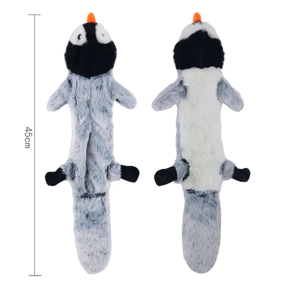 No-Stuffing Squeaky Dog Toy - Durable Simulated Animal Plush with Crinkle and Chew-Resistant Design