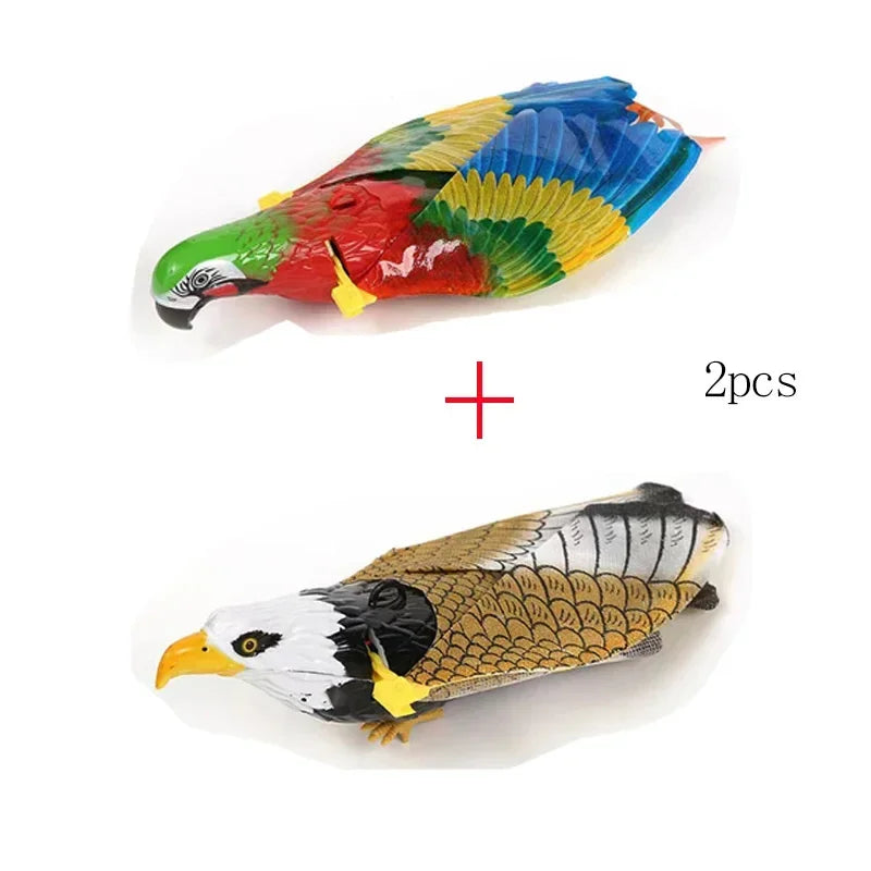 Interactive Flying Bird Cat Toy: Electric Hanging Eagle Teaser with Scratch Rope